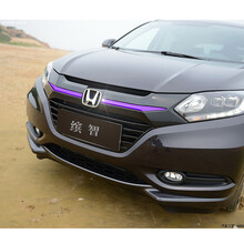 汽车专用于本田雅阁新飞度改装缤智中网帖膜锋范车贴凌派改色膜汽车装饰拉花前脸中网改装贴纸 缤智单色 紫色