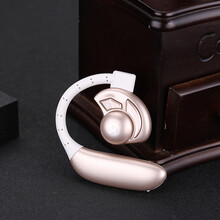 贝音凯 Y11无线蓝牙耳机4.1运动迷你车载商务耳挂式可换电池 苹果安卓手机通用音乐耳机 土豪金色（来电报号