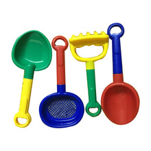加厚儿童沙滩塑料铲子大号宝宝挖沙玩沙工具幼儿园园艺玩具小铲子 四个工具各一个