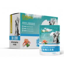 欧力优妙鲜湿粮包宠物猫咪零食深海三文鱼金枪鱼猫湿粮 深海三文鱼85g*12