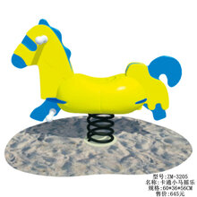 育龙儿童幼儿园塑料弹簧摇马小区公园室外卡通动物大型摇摇乐玩具木马 卡通小马摇乐