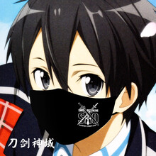 动漫周边 动漫口罩 FATE 新款口罩口捂 刀剑神域双剑