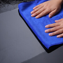 策朋 洗车毛巾纤维擦车毛巾布加厚吸水大毛巾洗车清洁工具 30*60磨绒蓝色【3条】