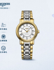 浪琴（LONGINES）瑞士手表 时尚系列 机械钢带女表 对表 L43212117