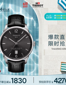 天梭（TISSOT）瑞士手表 杜鲁尔系列腕表 皮带机械男表 T099.407.16.447.00