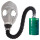 面具+导气管+4号三级滤毒罐