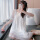 MBN_8809#网纱短袖裙 白色