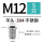 M12 (平头/不锈钢/5个)