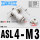 ASL4M3接管4螺纹M3