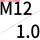 R-M12*1.0P