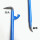 蓝色背钩撬棍尖头扁尾1.2米