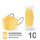 柠檬黄（10只）独立包装