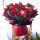 12朵康乃馨12朵百合玫瑰红豆鲜花