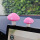 粉色大小蘑菇【1对】送无痕胶