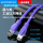 紫色 工业级高柔性超6类带水晶头双屏蔽网线
