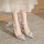 蝴蝶结婚鞋银色6cm 37码