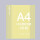 A4-30孔 封面 2片 透明黄