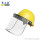 100度耐高温PVC面罩 面屏+支架+安全帽