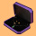 紫色八角绒布套装盒黑底色 00427