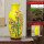 时时报喜-黄色高37冬瓜瓶+木底座