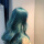 蓝绿色(头发有8度黄拍)