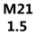 浅灰色 M21*1.5