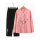 粉红色绣花长裤 306
