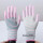 粉色斑马纹涂掌手套12副耐磨款