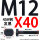 M12X40【45#钢T型】