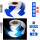 单向10cm宽蓝白箭头-3米