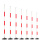 1.8米PVC红白杆