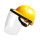 （透明）面罩+三筋透气（黄色）安全帽