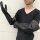 耐酸碱黑色55cm手套(三双装)