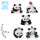 小熊猫花花一套5只装彩盒+积木锤