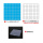 [磁吸]1厘米正方形/蓝100个+白方格板/盒装
