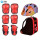 红色护具+紫色头盔+轮滑包M码（45-70斤）