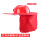 太阳能风扇帽【红色】+红色遮阳帽帘【含帽帘】