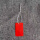 PVC红色弹力绳3X5吊牌=100套