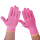 粉色黄边尼龙点珠手套【6双】耐磨防滑