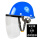 安全帽(蓝色)+支架+透明屏