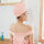 樱花粉浴裙加浴帽2件套