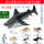 空心虎鲨+B款6只小号海洋动物