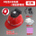 3电池2充889风扇帽红色+遮阳帽