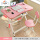 粉色桌椅一套70*48+风扇+护眼灯