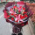 19朵红色康乃馨百合混搭花束