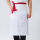 XHHS白色红腰带围裙