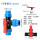 32蓝帽塑芯三通阀1寸
