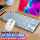 白色朋克复古机械键盘-青轴+蓝牙鼠标