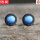 深海蓝猫眼石 一对 有耳洞耳针款