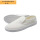白色【PVC底 0.5条纹中巾鞋】